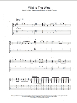 page one of Wild Is The Wind (Guitar Tab)