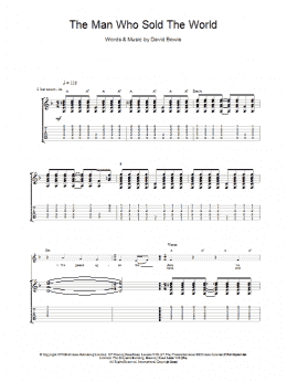 page one of The Man Who Sold The World (Guitar Tab)