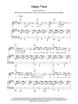 page one of Happy Face (Piano, Vocal & Guitar Chords)