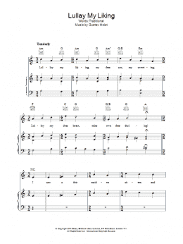 page one of Lullay My Liking (Piano, Vocal & Guitar Chords)