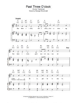 page one of Past Three O Clock (Piano, Vocal & Guitar Chords (Right-Hand Melody))