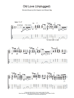 page one of Old Love (Unplugged) (Guitar Tab)