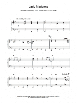page one of Lady Madonna (Piano Solo)