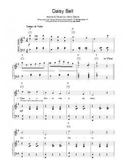 page one of Daisy Bell (Piano, Vocal & Guitar Chords)