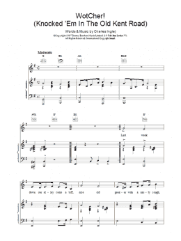 page one of Wotcher! (Knocked 'Em In The Old Kent Road) (Piano, Vocal & Guitar Chords)