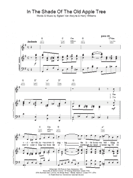 page one of In The Shade Of The Old Apple Tree (Piano, Vocal & Guitar Chords)