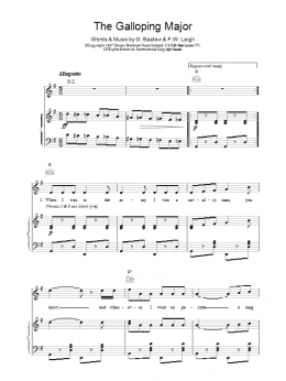 page one of The Galloping Major (Piano, Vocal & Guitar Chords)