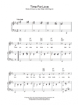 page one of Time For Love (Piano, Vocal & Guitar Chords)