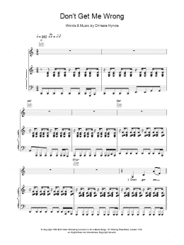 page one of Don't Get Me Wrong (Piano, Vocal & Guitar Chords)