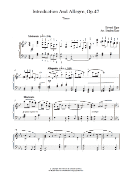 page one of Introduction And Allegro opus 47 (Piano Solo)