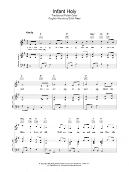 page one of Infant Holy (Piano, Vocal & Guitar Chords (Right-Hand Melody))
