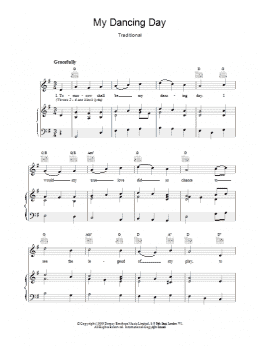 page one of My Dancing Day (Piano, Vocal & Guitar Chords)