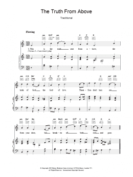 page one of The Truth From Above (Piano, Vocal & Guitar Chords)