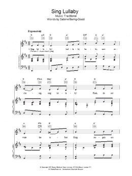 page one of Sing Lullaby (Piano, Vocal & Guitar Chords)
