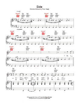 page one of Side (Piano, Vocal & Guitar Chords)