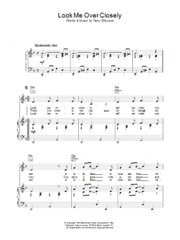 page one of Look Me Over Closely (Piano, Vocal & Guitar Chords)