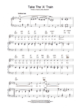 page one of Take The "A" Train (Piano, Vocal & Guitar Chords)