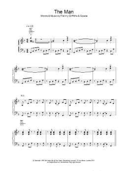 page one of The Man (Piano, Vocal & Guitar Chords)