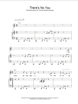 page one of There's No You (Piano, Vocal & Guitar Chords)
