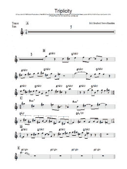 page one of Triplicity (Tenor Sax Solo)