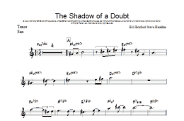 page one of The Shadow Of A Doubt (Tenor Sax Solo)