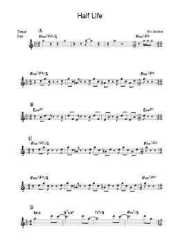 page one of Half Life (Tenor Sax Solo)