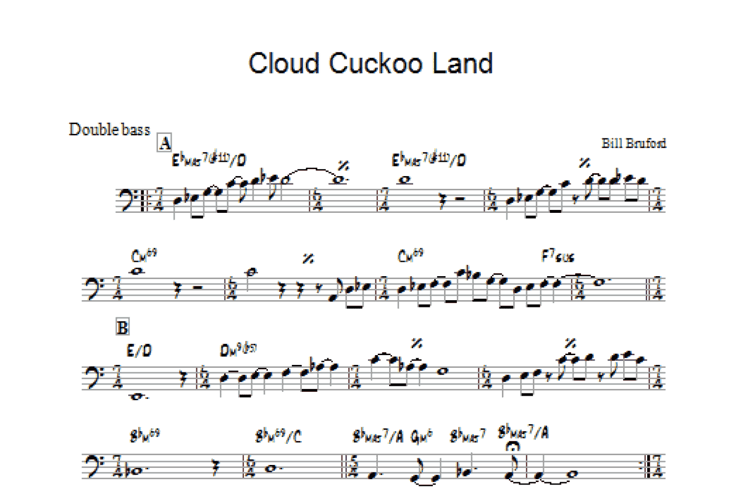 Cloud Cuckoo Land (Double Bass)