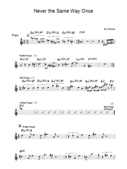 page one of Never The Same Way Once (Piano Solo)