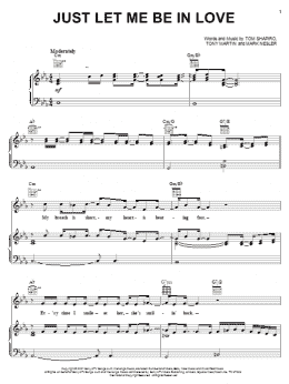 page one of Just Let Me Be In Love (Piano, Vocal & Guitar Chords (Right-Hand Melody))