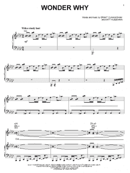 page one of Wonder Why (Piano, Vocal & Guitar Chords (Right-Hand Melody))