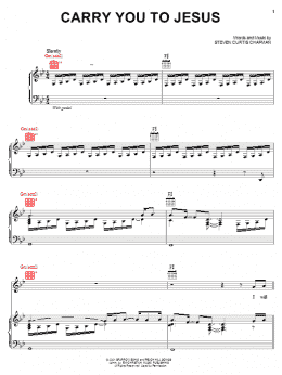 page one of Carry You To Jesus (Piano, Vocal & Guitar Chords (Right-Hand Melody))