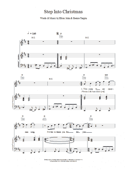 page one of Step Into Christmas (Piano, Vocal & Guitar Chords)