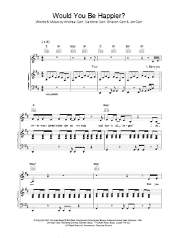 page one of Would You Be Happier? (Piano, Vocal & Guitar Chords)