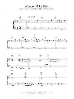 page one of Wonder Milky Bitch (Piano, Vocal & Guitar Chords)