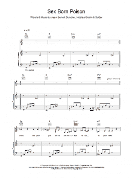 page one of Sex Born Poison (Piano, Vocal & Guitar Chords)