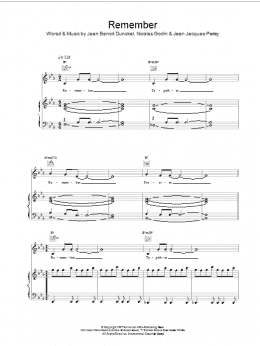 page one of Remember (Piano, Vocal & Guitar Chords)