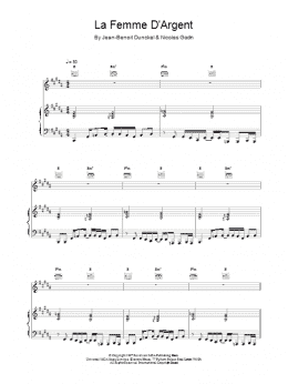 page one of La Femme D'Argent (Piano, Vocal & Guitar Chords)