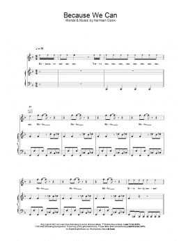 page one of Because We Can (from Moulin Rouge) (Piano, Vocal & Guitar Chords)