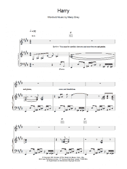 page one of Harry (Piano, Vocal & Guitar Chords)