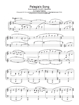 page one of Pelagias Song (Piano Solo)
