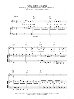 page one of Only In My Dreams (Piano, Vocal & Guitar Chords)