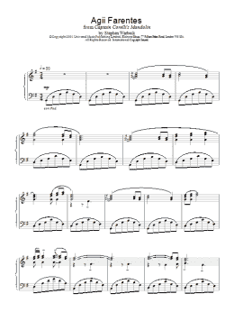 page one of Agii Fanentes (Piano Solo)