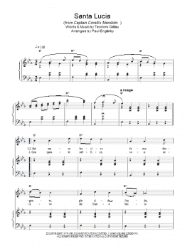 page one of Santa Lucia (Piano, Vocal & Guitar Chords)