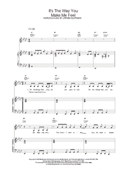 page one of It's The Way You Make Me Feel (Piano, Vocal & Guitar Chords)