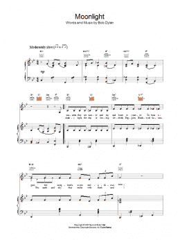 page one of Moonlight (Piano, Vocal & Guitar Chords)