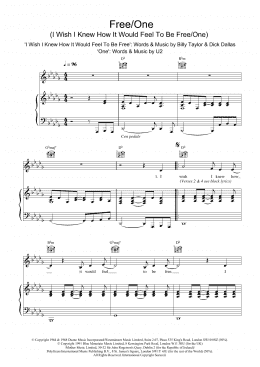page one of Free/One (I Wish I Knew How It Would Feel To Be and One) (Piano, Vocal & Guitar Chords)