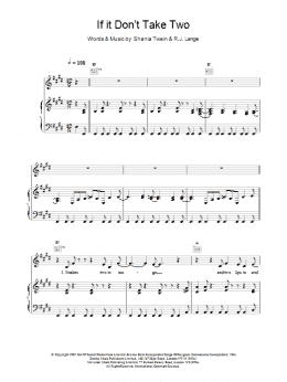 page one of If It Don't Take Two (Piano, Vocal & Guitar Chords)