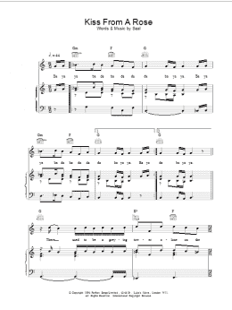 page one of Kiss From A Rose (Piano, Vocal & Guitar Chords (Right-Hand Melody))