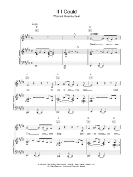page one of If I Could (Piano, Vocal & Guitar Chords)