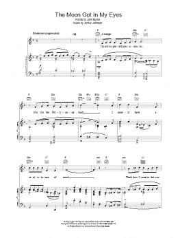 page one of The Moon Got In My Eyes (Piano, Vocal & Guitar Chords (Right-Hand Melody))